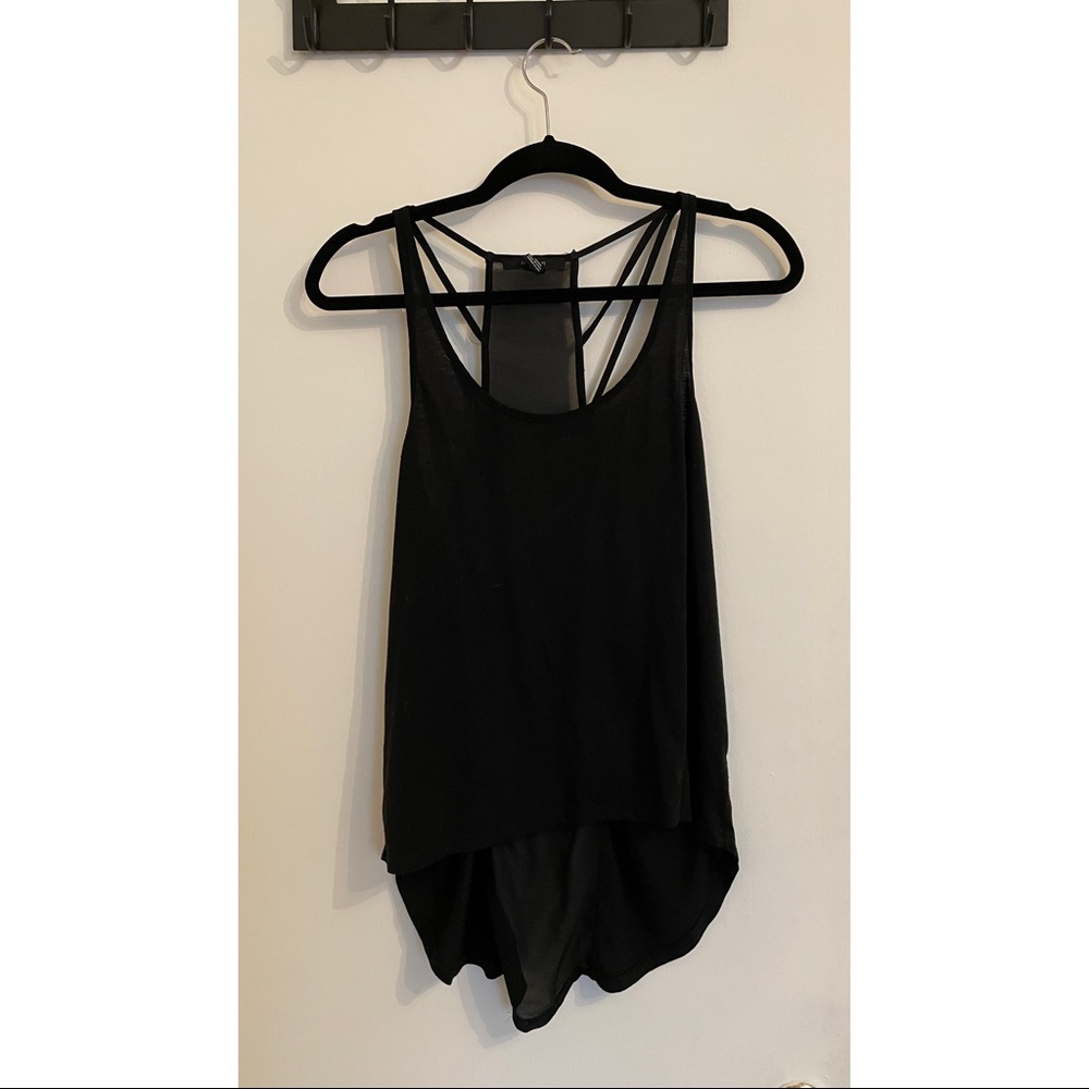 Strappy black tank top forever 21 women’s large